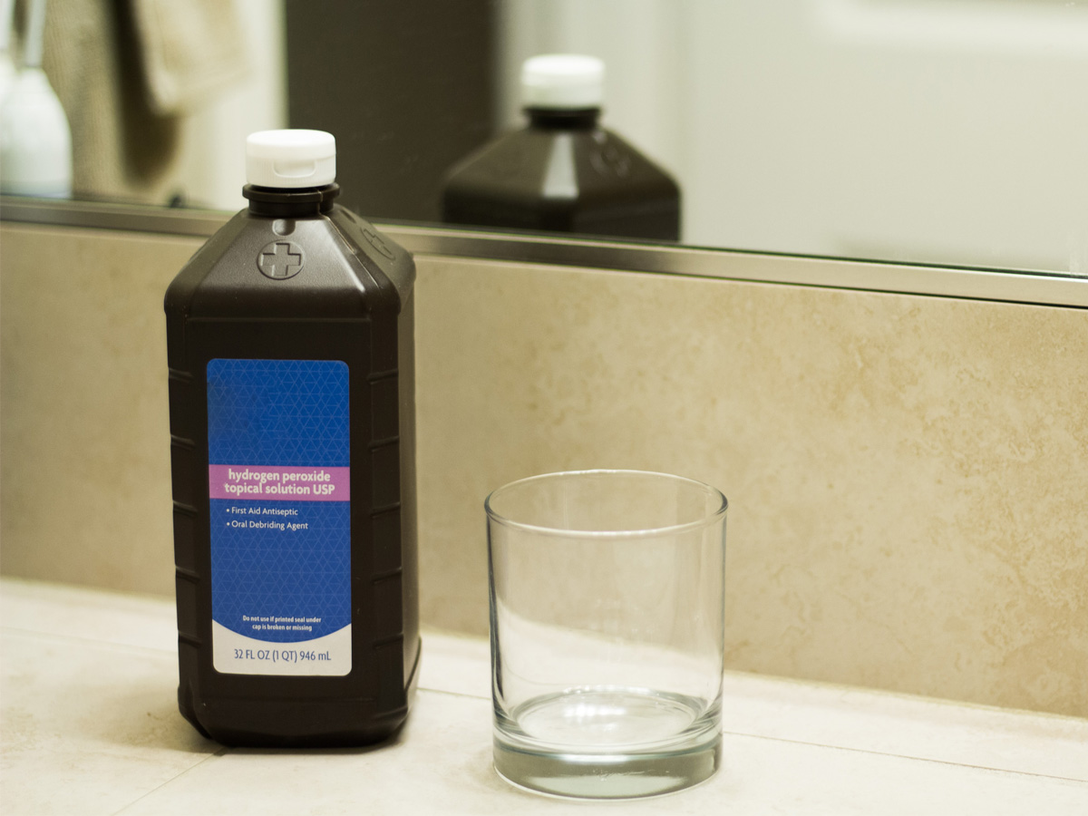 Hydrogen Peroxide Rinse