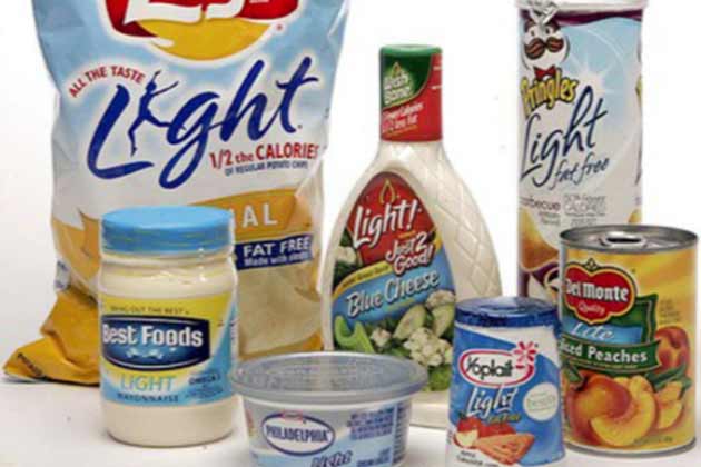 Food with Olestra