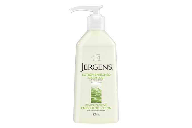 Worst: Jergens Lotion Enriched Cream Hand Soap