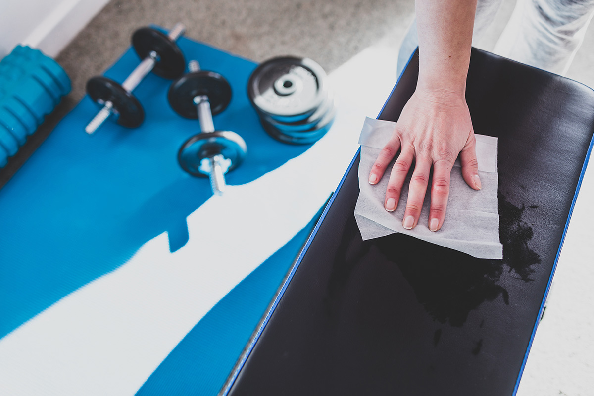 Not Wiping Down Gym Equipment