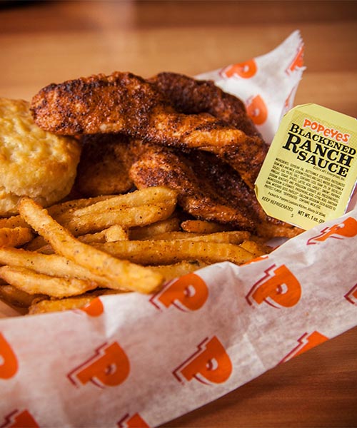 3. Popeyes: Three-Piece Blackened Chicken Tenders